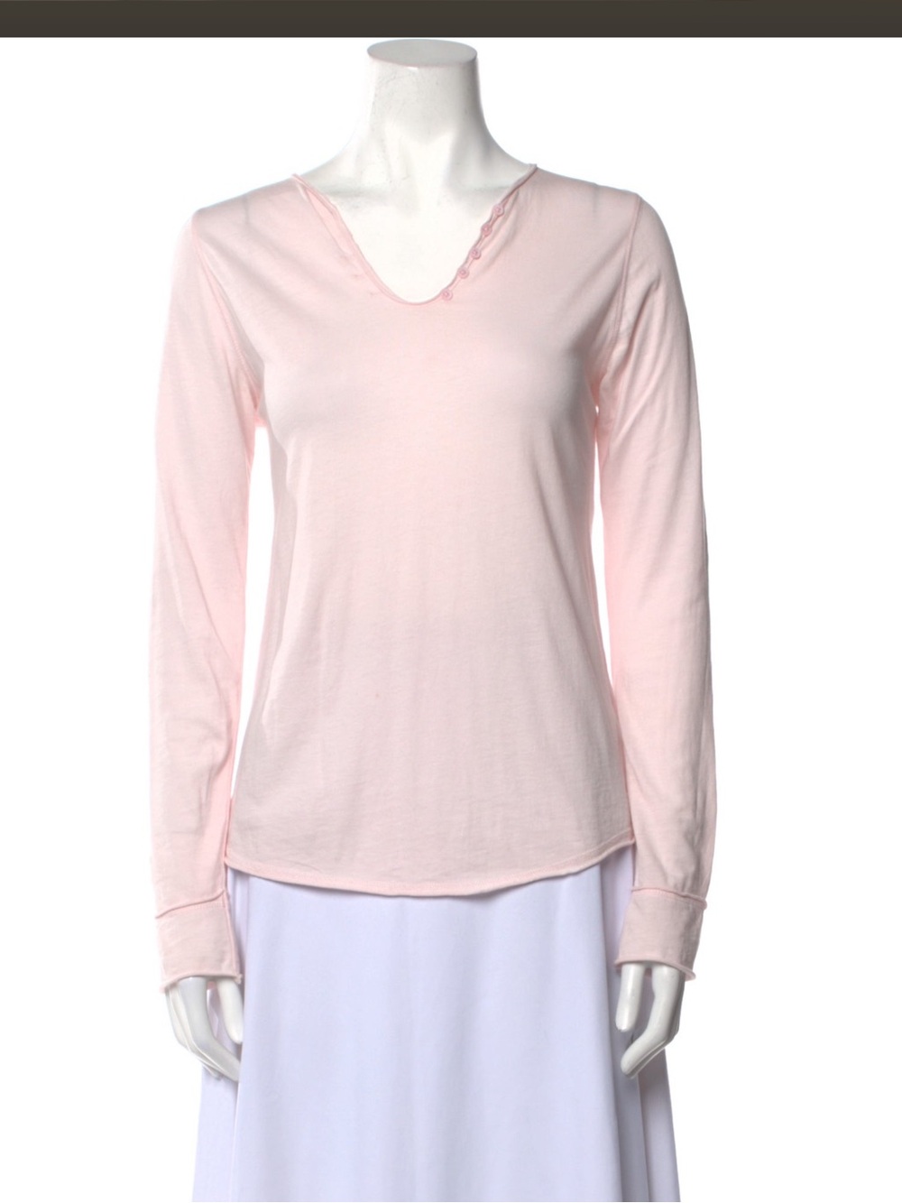 Zadig Voltaire Pink long Sleeve T with graphic “art is truth” So Cute!! Size S